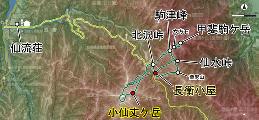 登山部 甲斐駒ケ岳 map (12)