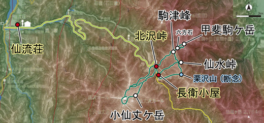 登山部 甲斐駒ケ岳 map (16)