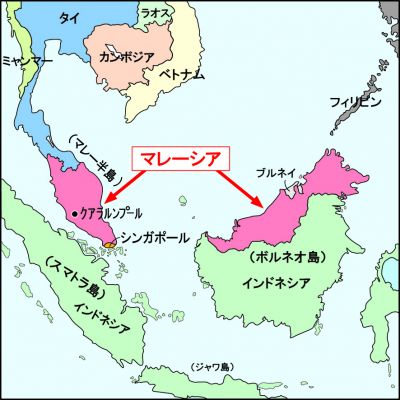 Malaysia map