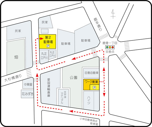 駐車場のご案内 地図